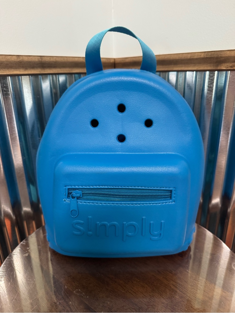 S!mply by Simply Southern Eva Foam Style Mini Backpack Blue
